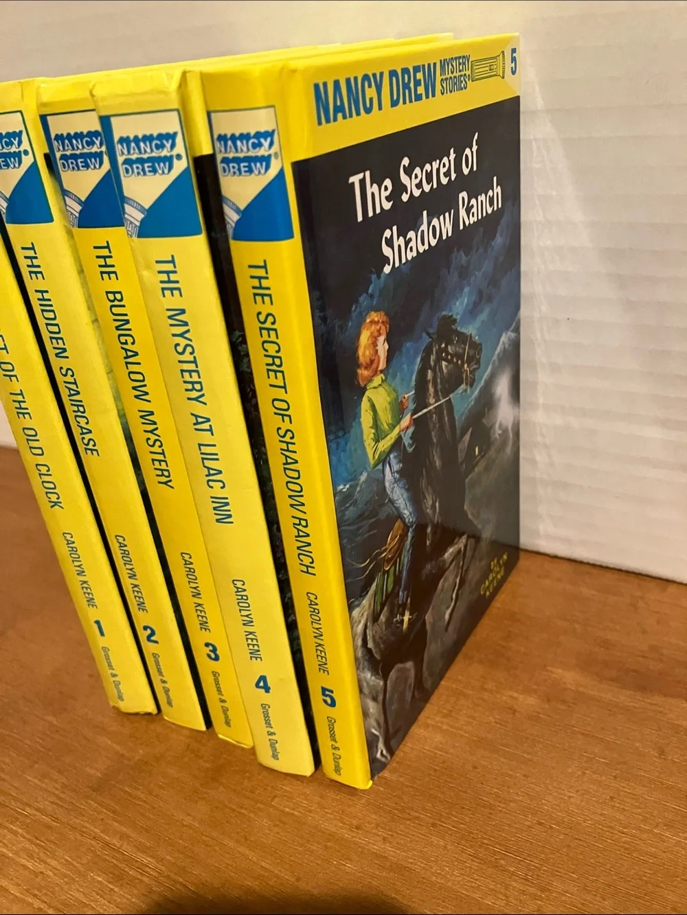 Nancy Drew Yellow Hardcover Mystery Collection - Set of 7